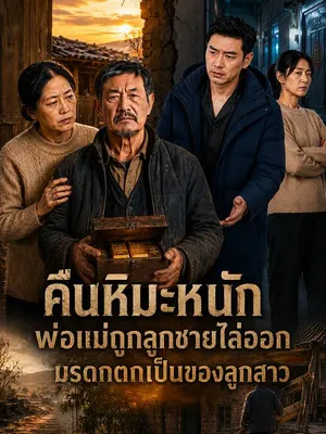 คืนหิมะหนัก พ่อแม่ถูกลูกชายไล่ออก มรดกตกเป็นของลูกสาว