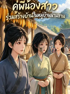 คู่พี่น้องสาวร่วมสร้างบ้านในหมู่บ้านนานซาน