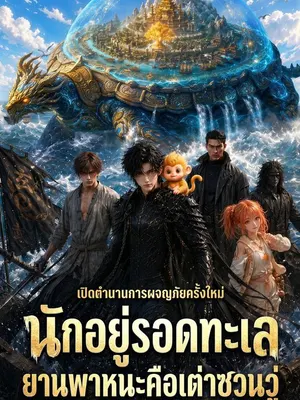 นักอยู่รอดทะเล ยานพาหนะคือเต่าซวนวู่