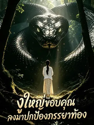 งูใหญ่ขอบคุณลงมาปกป้องภรรยาท้อง