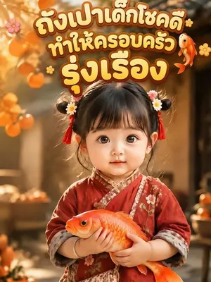 ถังเปาเด็กโชคดีทำให้ครอบครัวรุ่งเรือง