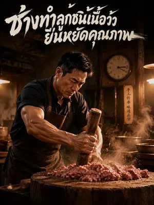 ช่างทำลูกชิ้นเนื้อวัวยืนหยัดคุณภาพ