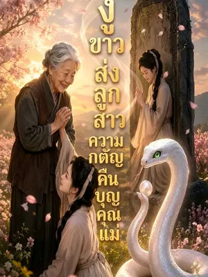 งูขาวส่งลูกสาว ความกตัญญูคืนบุญคุณแม่